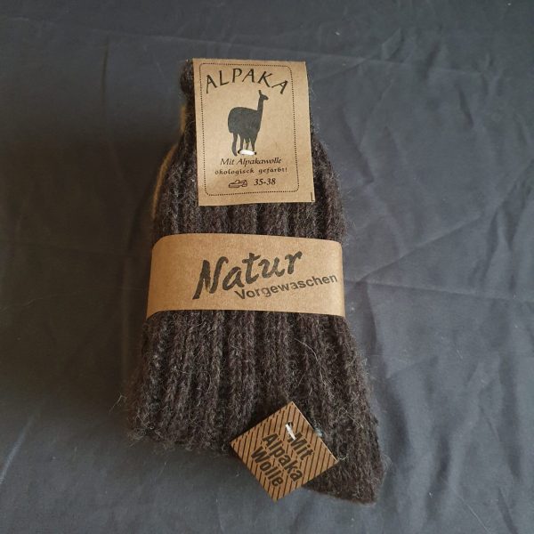 2 Paar Dicke Alpaka - Stricksocken - 100% Alpakawolle