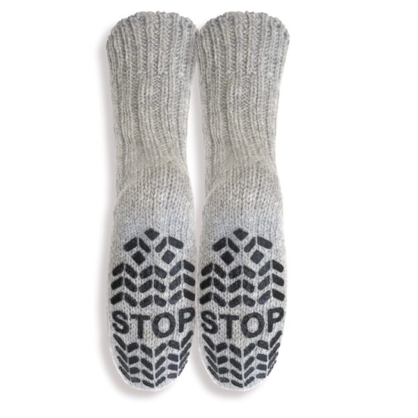 2 Paar Dicke Alpaka - Stricksocken ABS - Antirutsch