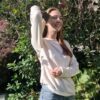 Rollbund - Sweater - Unisex -100% Alpaka – Bild 3