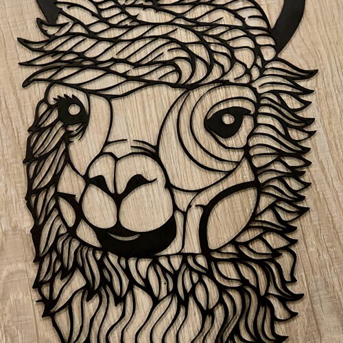 Schattenbild # "Alpaka 01"